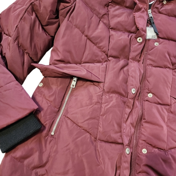 New London Fog Womens Down Feather Long Winter Jacket Medium - Picture 7 of 14